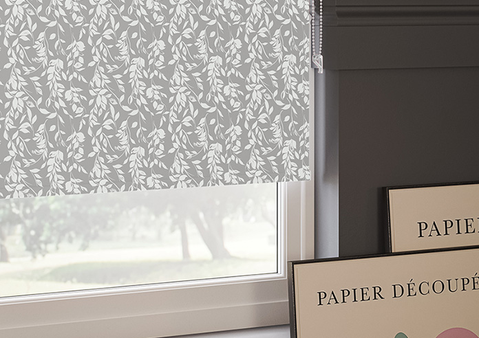Hanging Greenery, Grey - Twist&Fit Roller Blind - Image 5